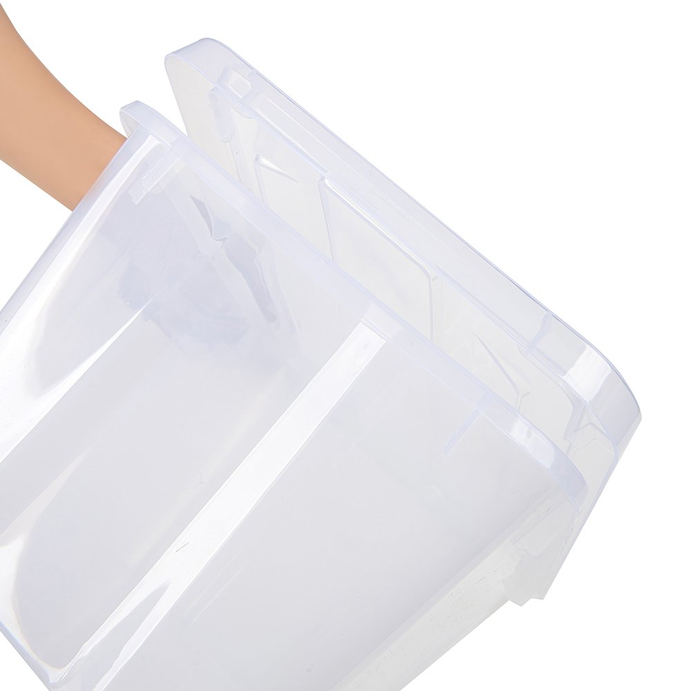 Pinyaoo Storage popular 5L clear plastic lid storage box without wheels
