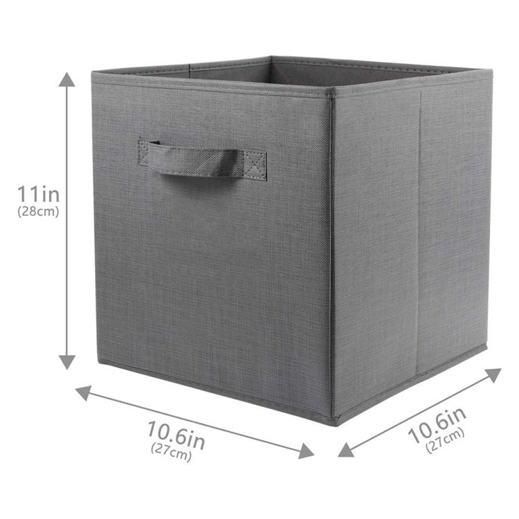 Multiple Colors Foldable Non Woven Fabric Storage Clothes Box Organizer Toys Storage Cube Bin