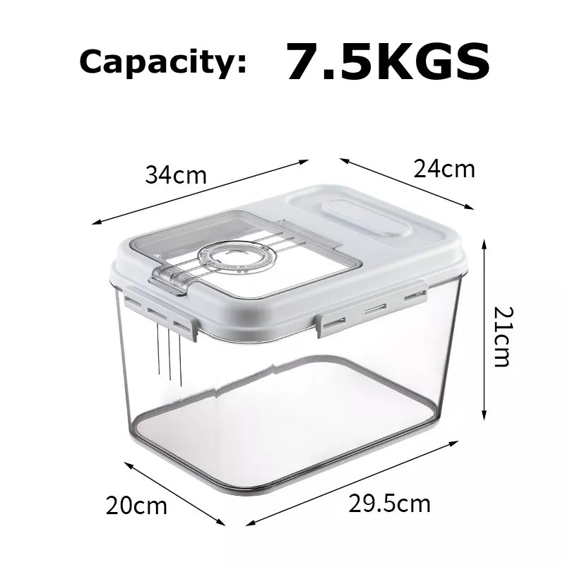 Hot sale food storage box kitchen grain container rice dispenser