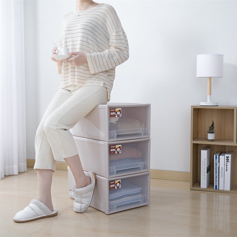 High Quality Multipurpose Stackable Plastic Drawer Storage Box Organiser Cabinet Storage Container Box Plastic Drawer