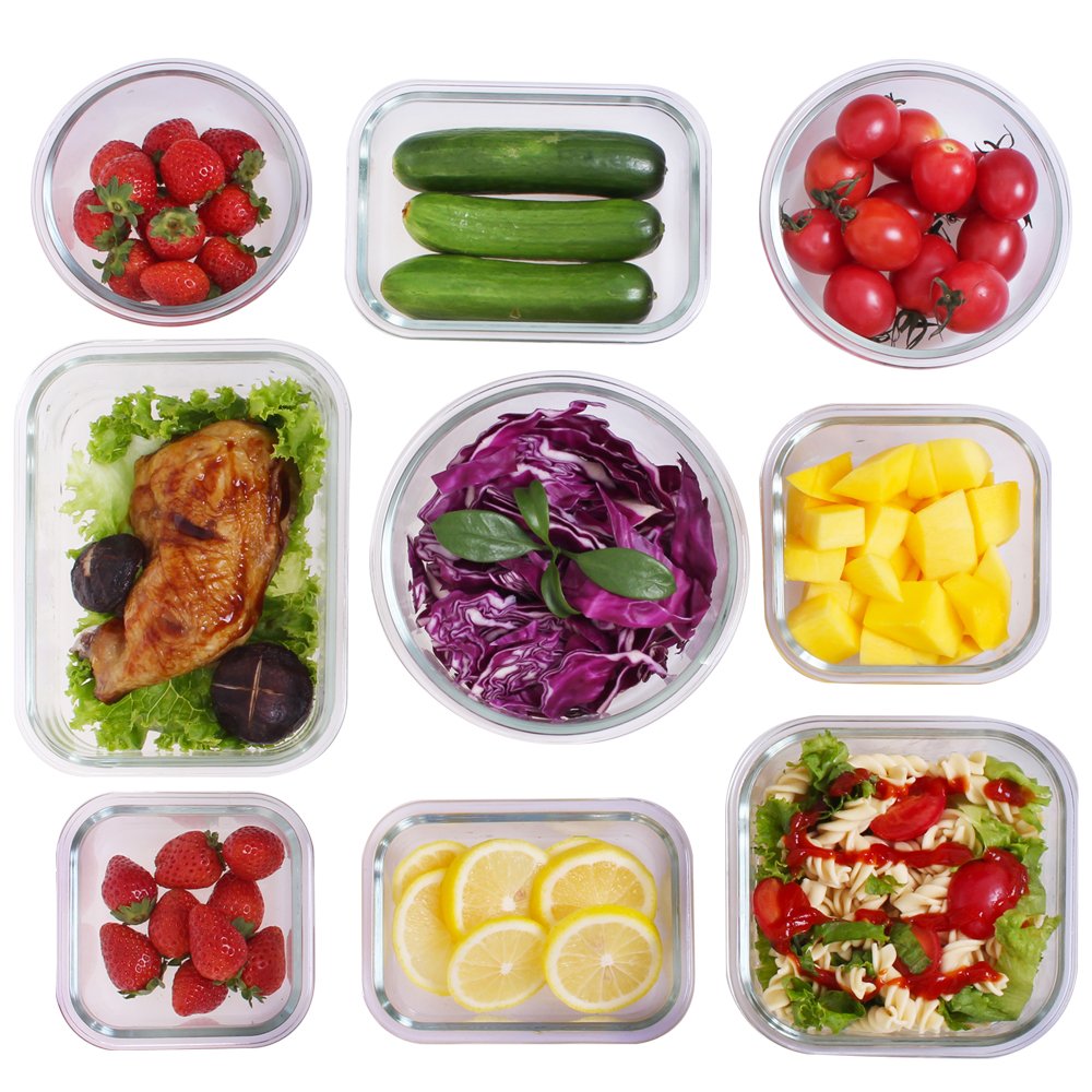 hot selling kitchen accessories glass food storage container sets