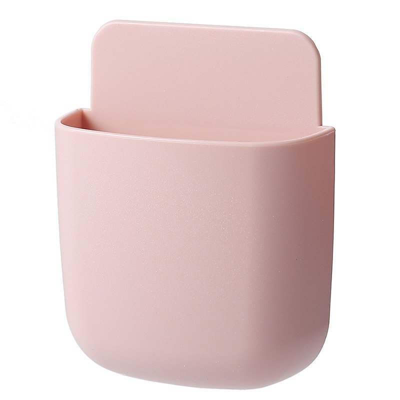 Remote control storage box TV air conditioner wall-mounted bedside mobile phone charging rack storage punch-free Holder