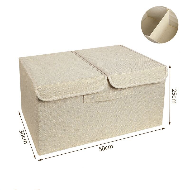 Fabric Storage Chest Bins Cubes Organizer Basket Storage Baskets Box Foldable with Handle Storage Box Foldable Cloth Wardrobe