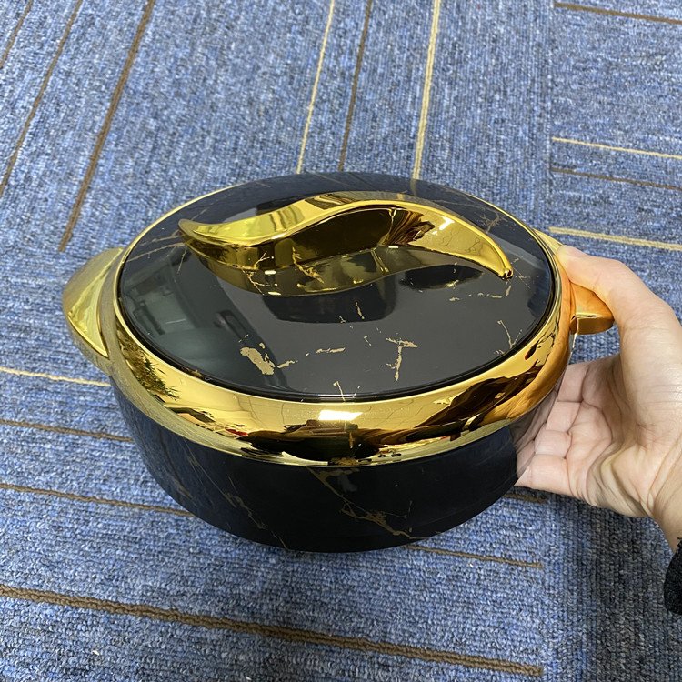 wholesale African large capacity 3Pcs 1.5L 2L 2.5L Thermal Insulated Hot Pot Food Warmer Set