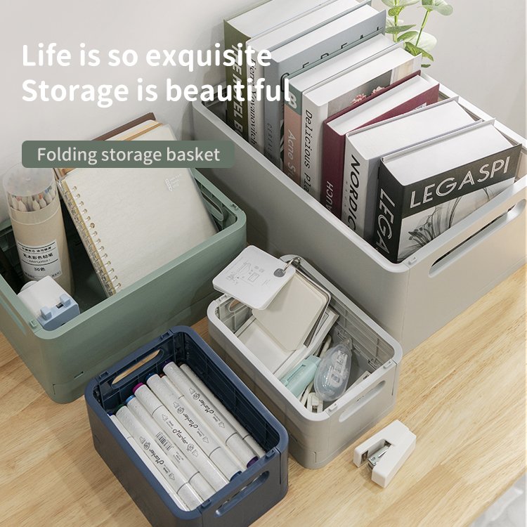 2023 wholesale customized Under Desk Drawer Organizer storage boxes foldable plastic storage box cosmetic storage box