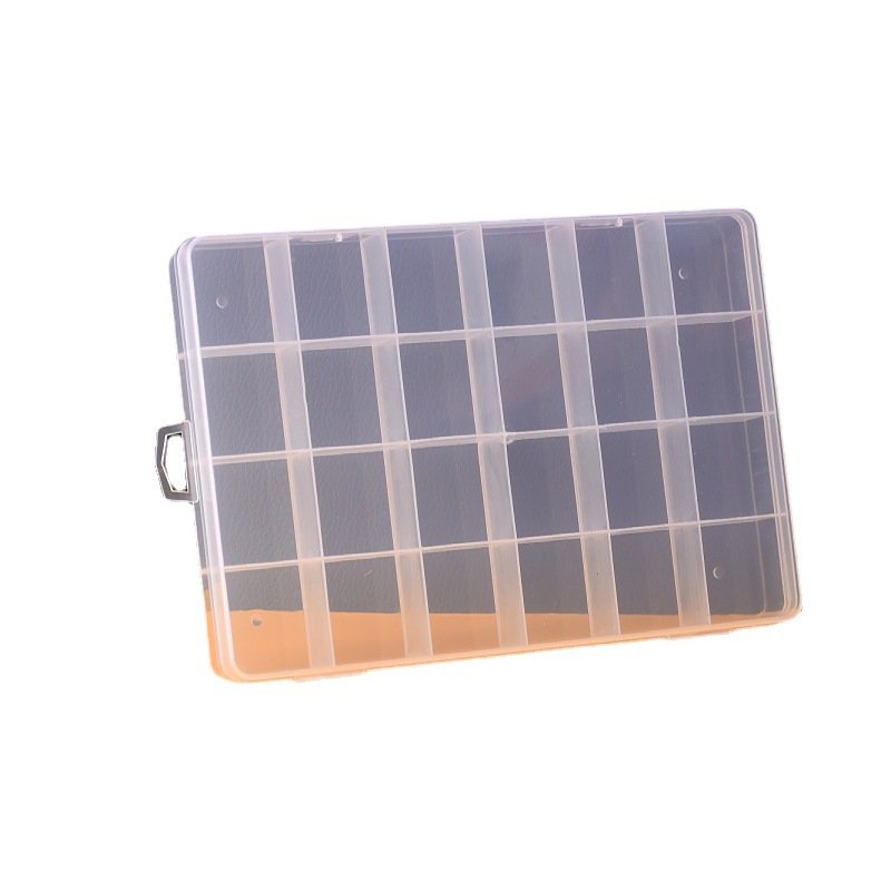 Plastic Clear Jewelry Organizer Compartment Storage Box For Small Product Storage