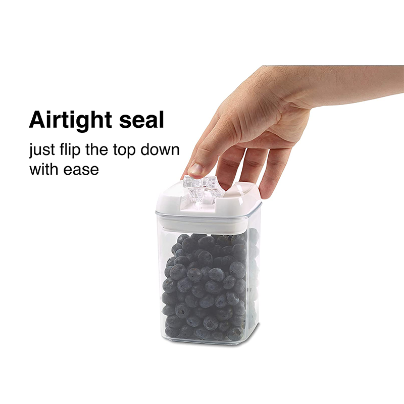 7 Pack Airtight Food Storage Container Set - Kitchen & Pantry Organization Containers - BPA Free Clear Plastic Kitchen