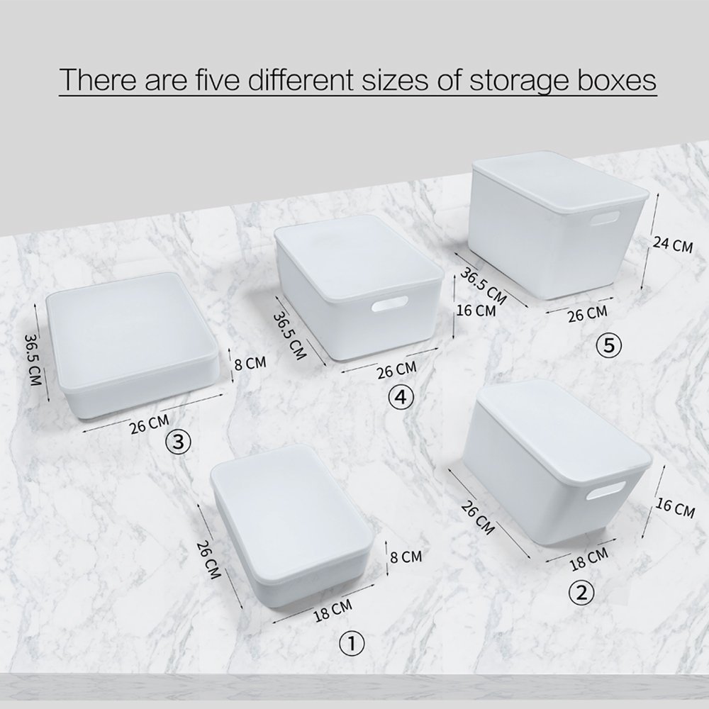 2024 Hot Sale High Capacity Plastic Storage Box for Clothing Home Organizer with Lid