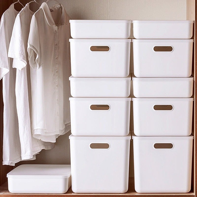 2024 Hot Sale High Capacity Plastic Storage Box for Clothing Home Organizer with Lid