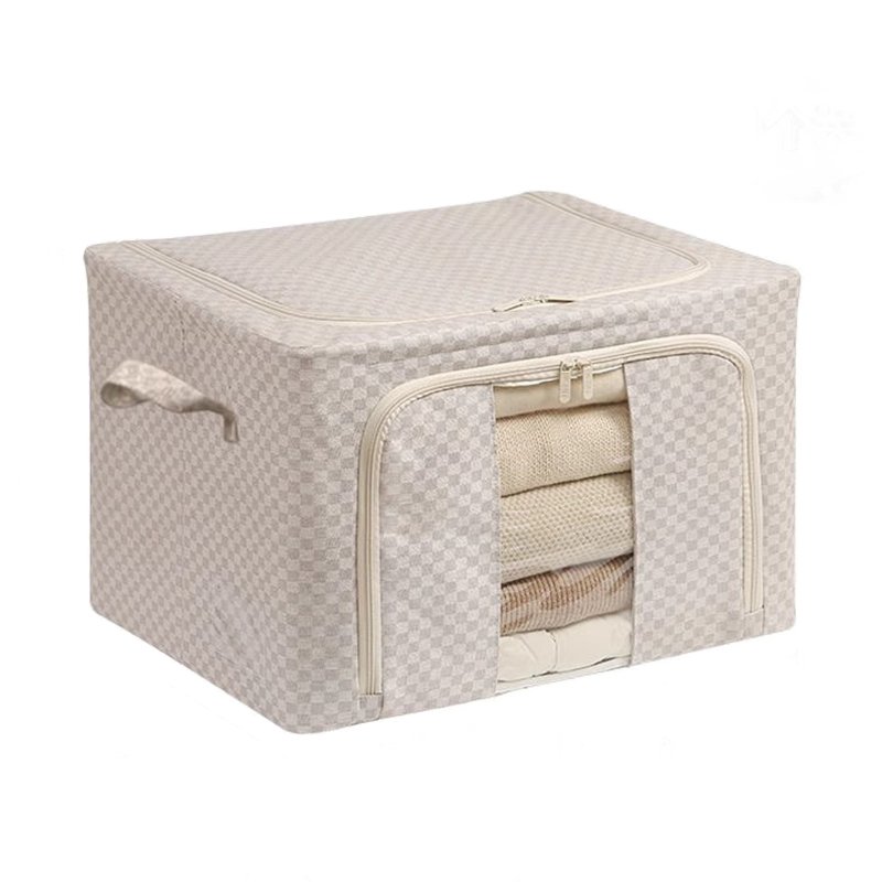high quality Storage Box Wardrobe Clothes Drawer Organizer Cotton Velveteen Checkerboard Storage Box