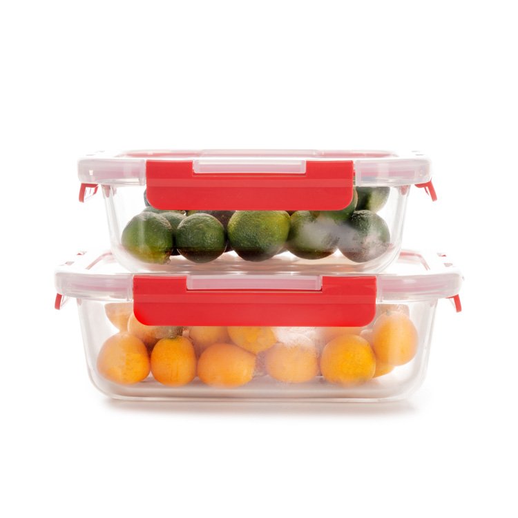 IKOO glass vacuum food storage container set with pump
