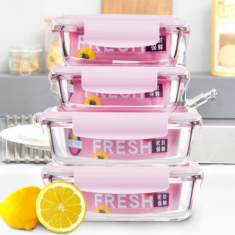 10 Pack Glass Food Storage Containers, Glass Meal Prep Containers with Lids Leak Proof, Microwave & Freezer Safe (34oz & 12oz)