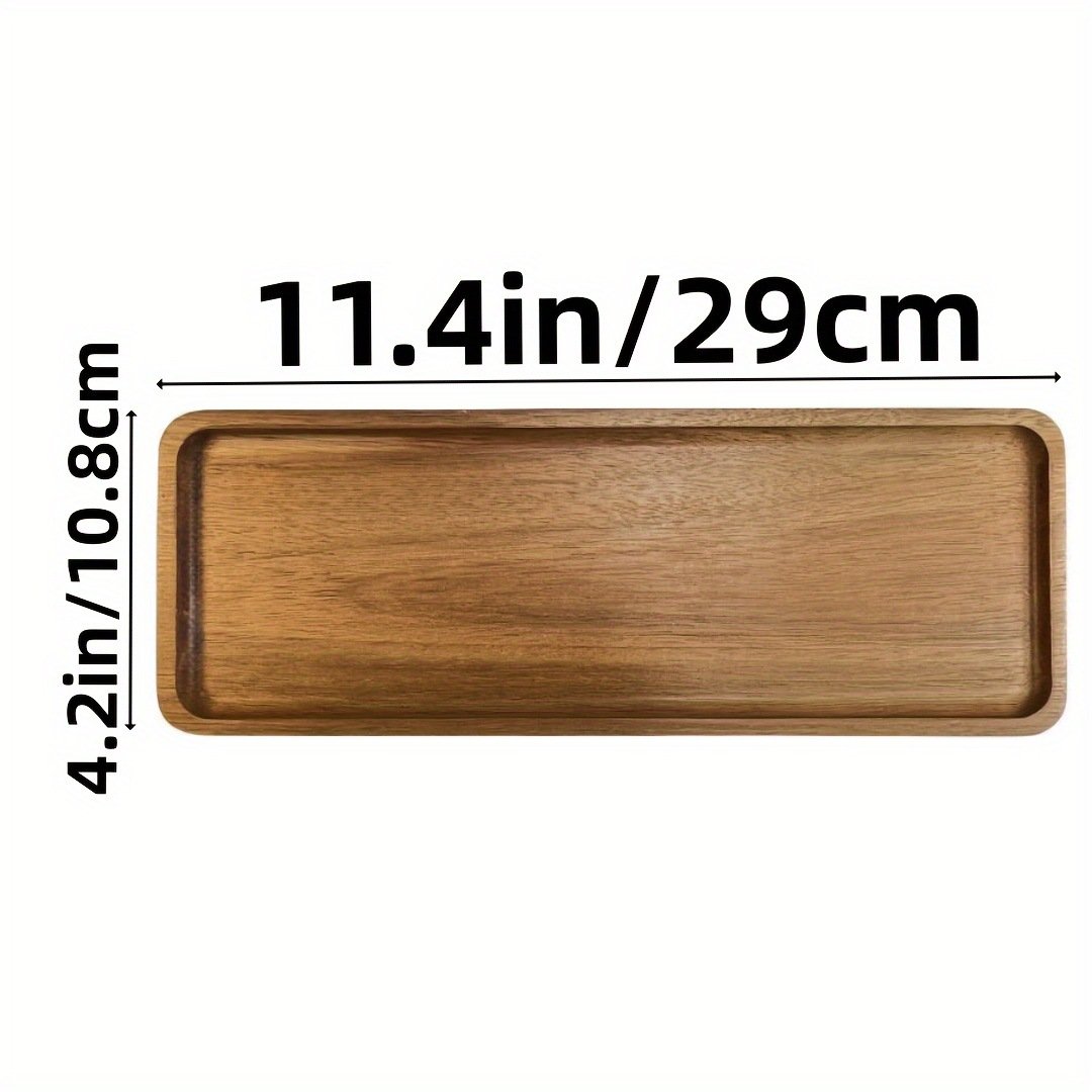 acacia wood Dessert Appetizer Fruit Cookie Vanity Home Decor Bathroom decorative Tray cookies serving tray wooden tray