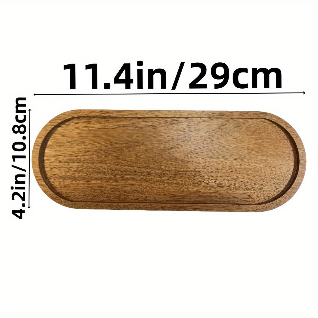 acacia wood Dessert Appetizer Fruit Cookie Vanity Home Decor Bathroom decorative Tray cookies serving tray wooden tray