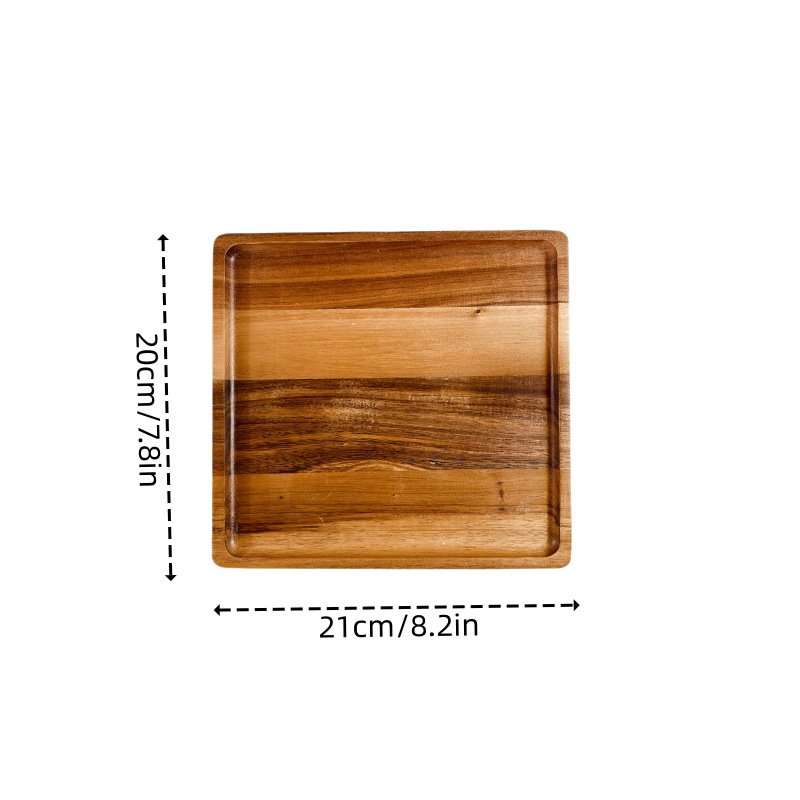 acacia wood Dessert Appetizer Fruit Cookie Vanity Home Decor Bathroom decorative Tray cookies serving tray wooden tray