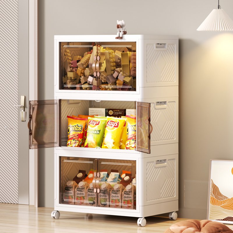 Household Large Capacity Plastic Container Stack Multi-Purpose Sundries Plastic Storage Box Bin