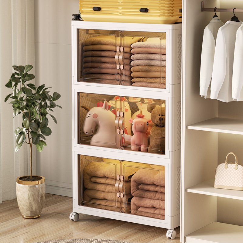 Household Large Capacity Plastic Container Stack Multi-Purpose Sundries Plastic Storage Box Bin