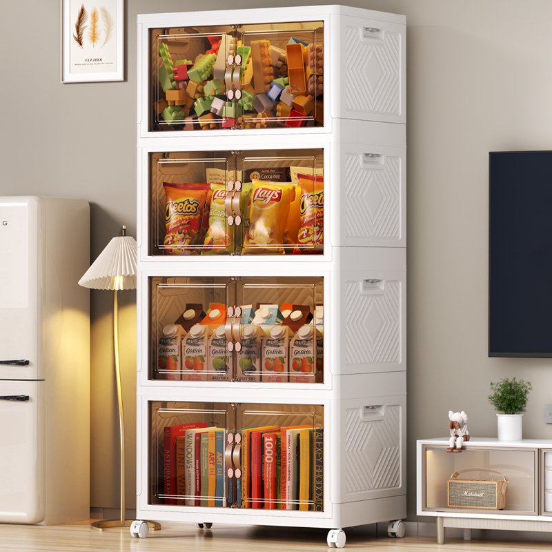Household Large Capacity Plastic Container Stack Multi-Purpose Sundries Plastic Storage Box Bin