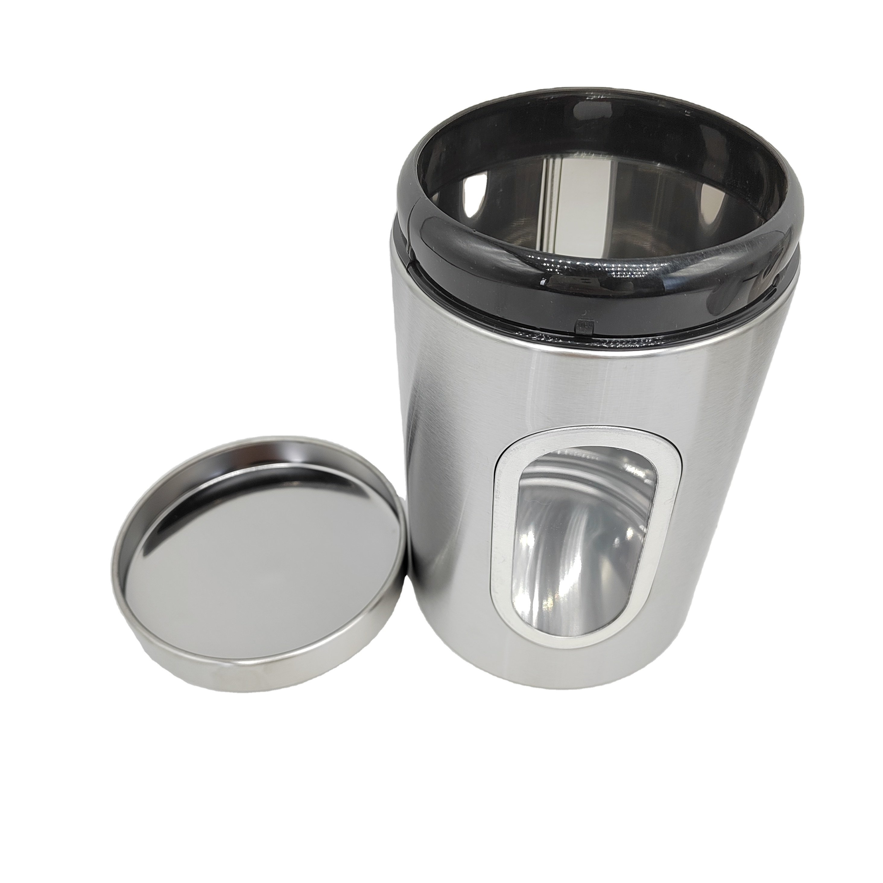 Set of 3 Pcs Stainless Steel Food Storage Container Storage Jar Sealed Can Travel Portable Tank Storage Box Seasoning Jar