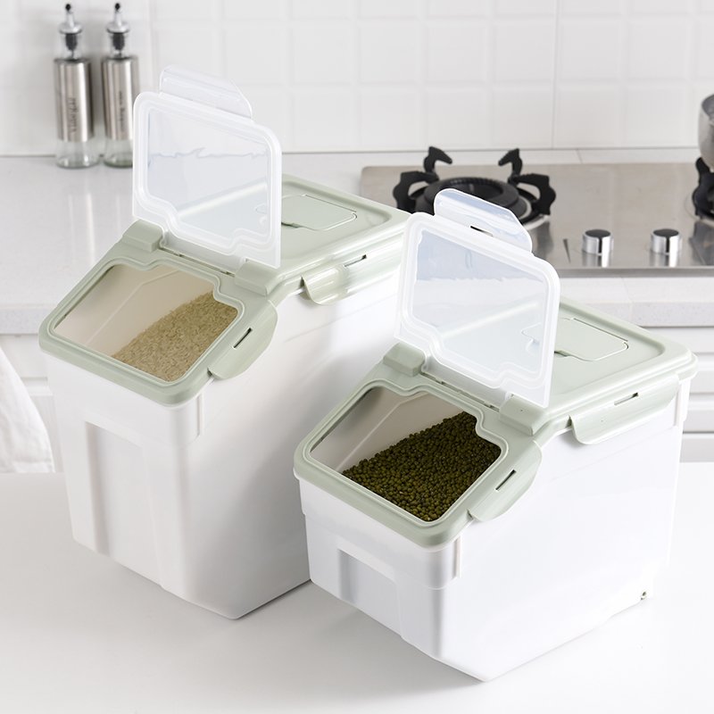 20L 30L kitchen plastic pet dog food rice storage container