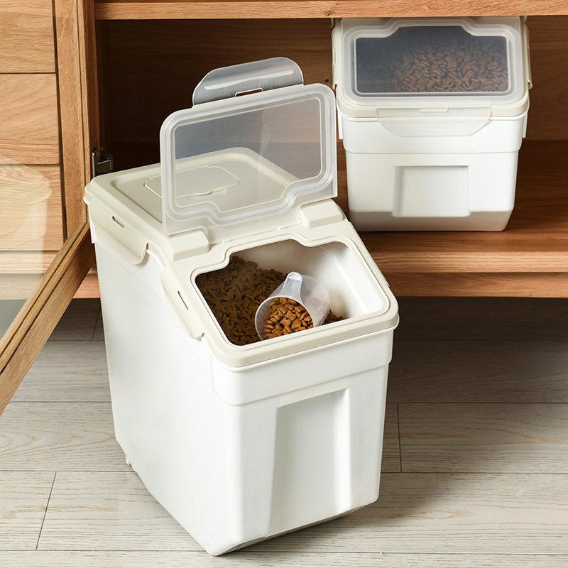 20L 30L kitchen plastic pet dog food rice storage container