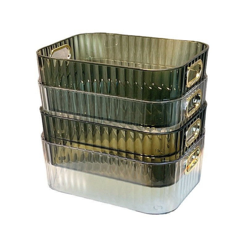 Desktop Cosmetics Storage Box Acrylic Bedroom Clothing Miscellaneous Items Tea Table Snack Storage Basket
