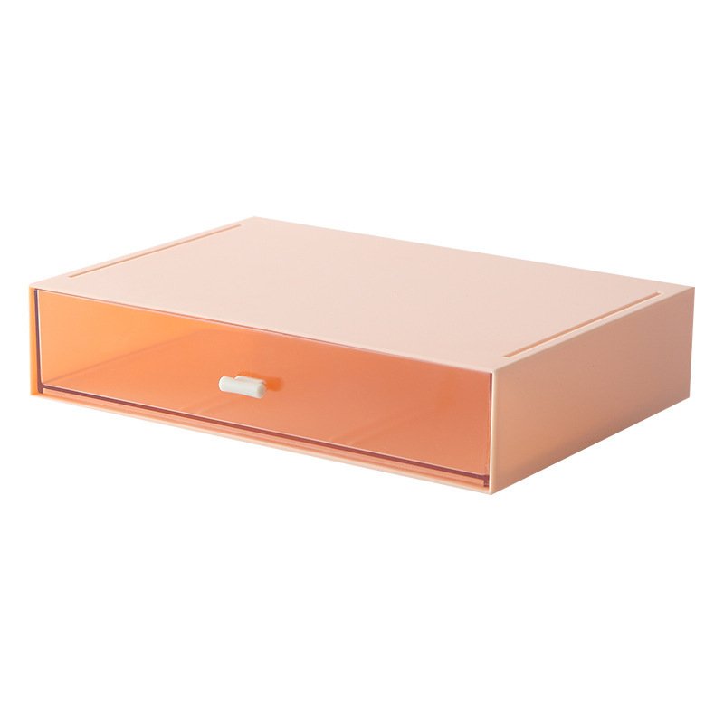 Desktop Debris Stationery Plastic Solid Color Storage Box Multi-cell Storage Box Cosmetics Jewelry Storage Box