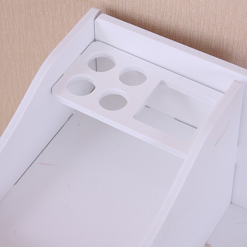 Simple 4-Drawer Lace Storage Box Office Desktop Dresser Rack with Division for Makeup Use