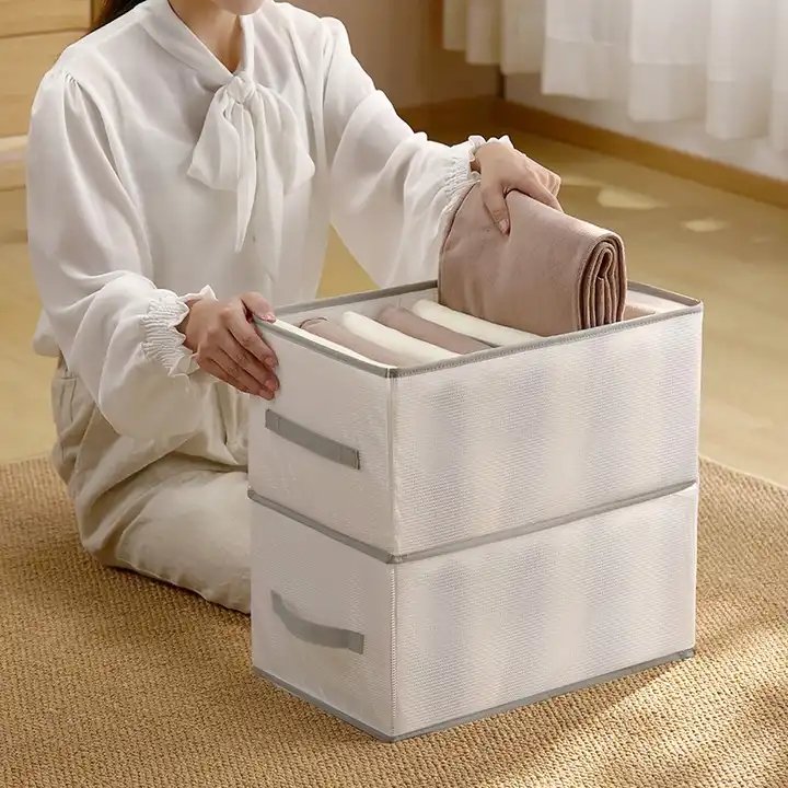 Wardrobe Clothes Organizer 7 Grids Closet Organizers Clothing Storage Bins Foldable Drawer Clothes Compartment Storage Box