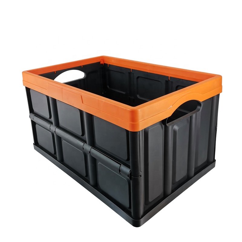 Durable Stacking Container Box With Convenient Open Lid home living Plastic Folding Storage Box
