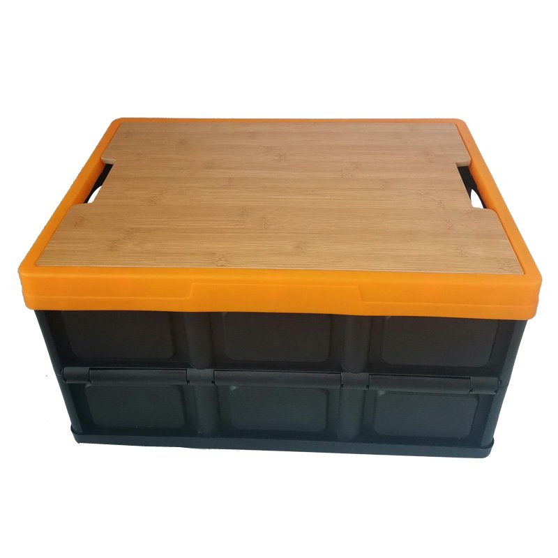Durable Stacking Container Box With Convenient Open Lid home living Plastic Folding Storage Box