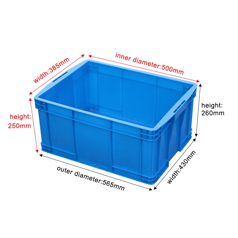 Wholesale Solid Style HDPE Material Plastic Crates Turnover Boxes High Quality Plastic Storage Boxes