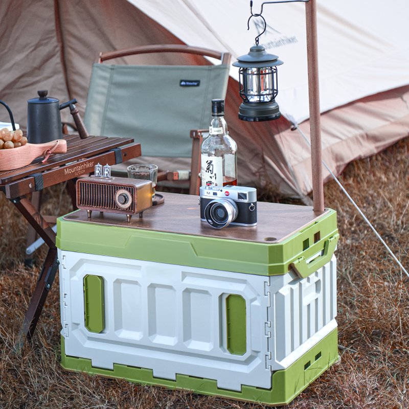 GREENSIDE Wholesale Modern Design Space-Saving Adjustable Height Table Foldable Picnic Camping Storage Box Made Durable PP