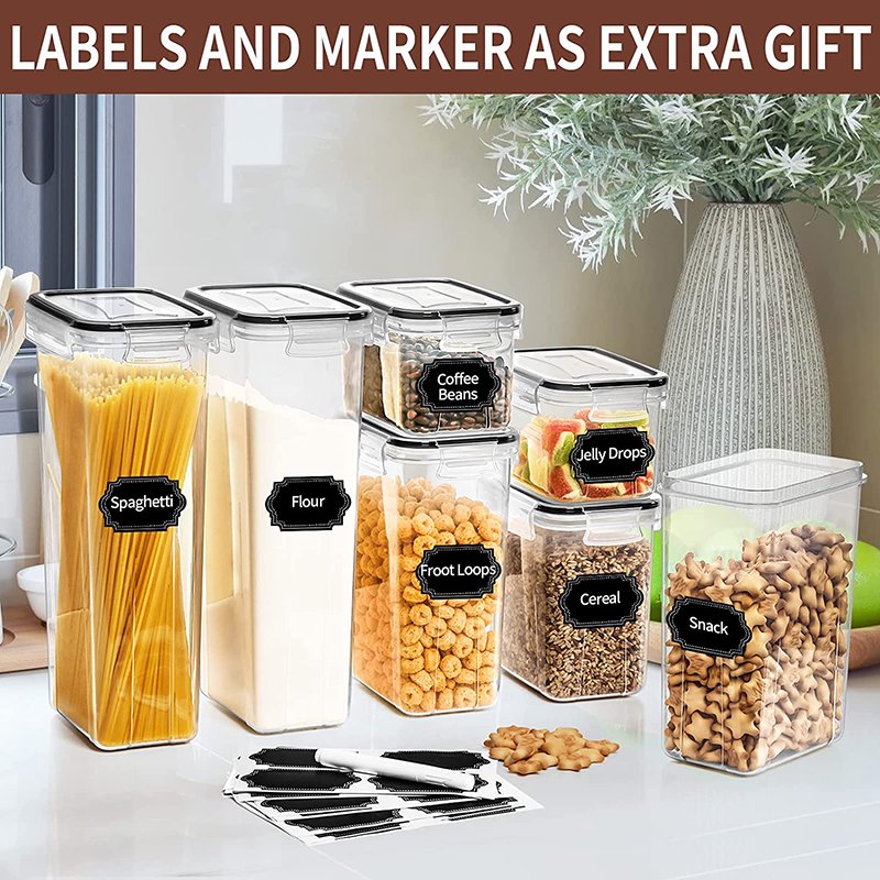 24 Pack Bpa Free Plastic Airtight Stackable Kitchen Pantry Storage Bins & Boxes Food Storage Containers Set With Lids