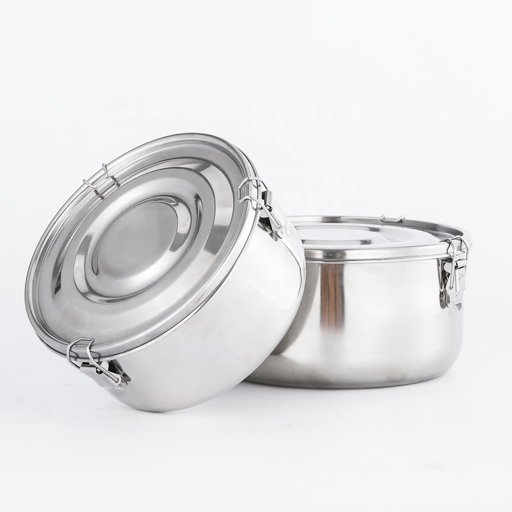 3 in 1 Bento Lunch Box 304 Stainless Steel Food Storage Containers Leak-Proof