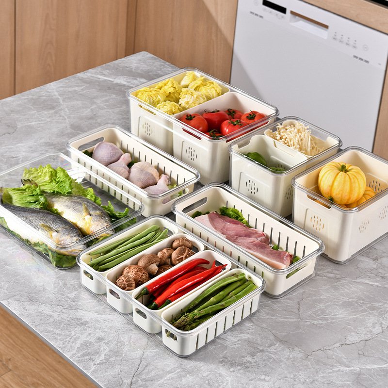ET Hot Sale Divided Serving Tray With Lid and Handle Kitchen Food Storage Box Packing Candy Chocolate Boxes With Custom Dividers