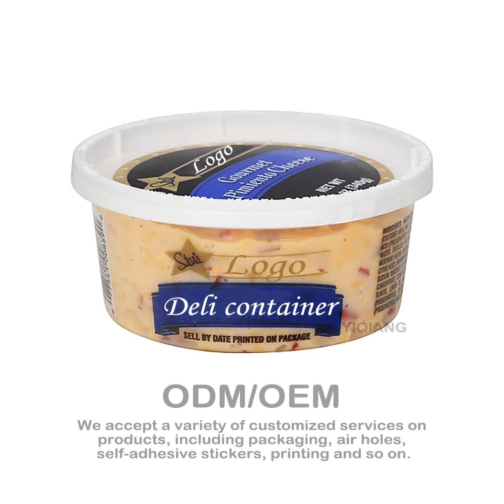16oz/450ml Disposable Food Grade Plastic Microwave safe Hot Soup Round Container Deli Cups