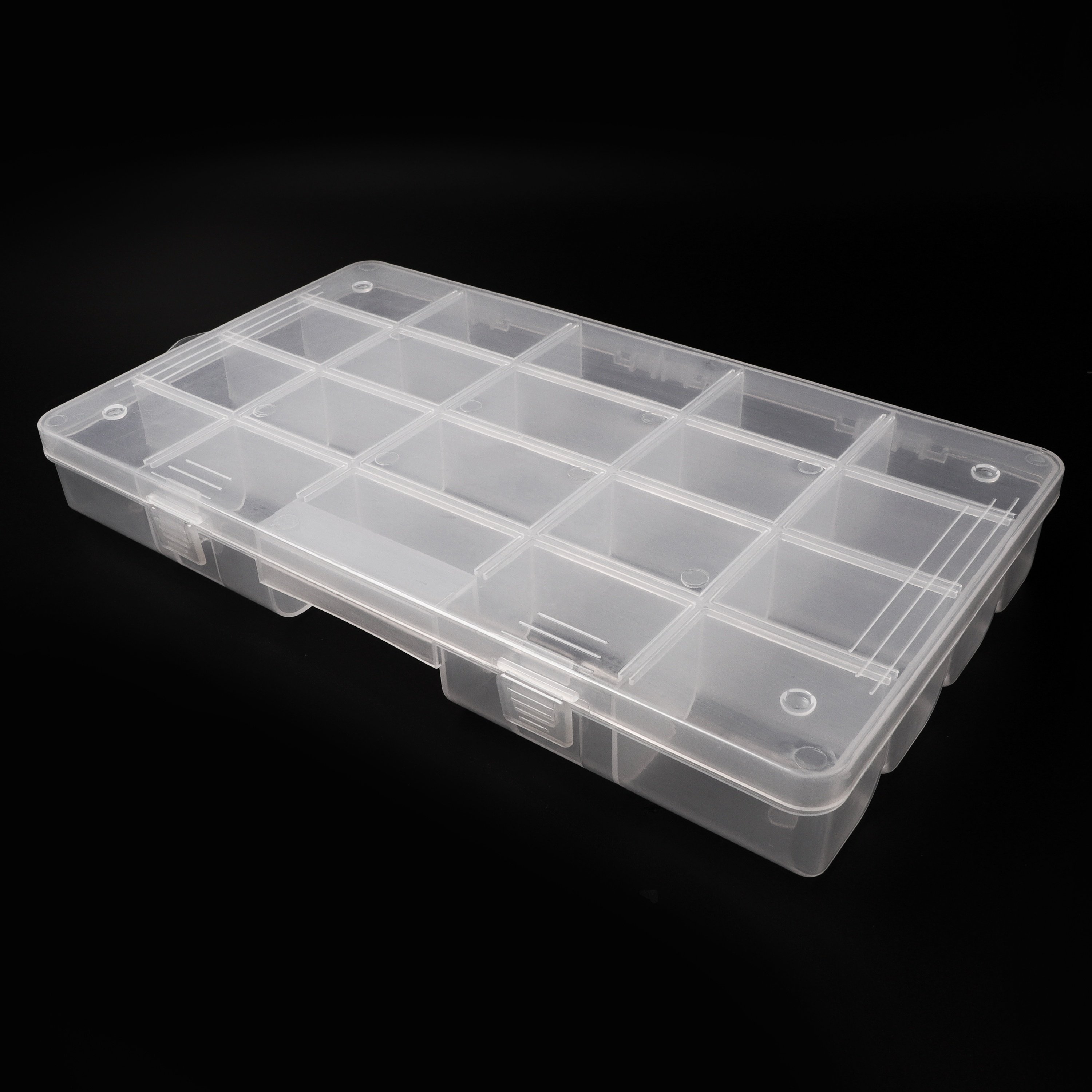 29634 20 Grids Plastic Eco-friendly Finishing Jewelry Case Clear Bead Container Storage Box