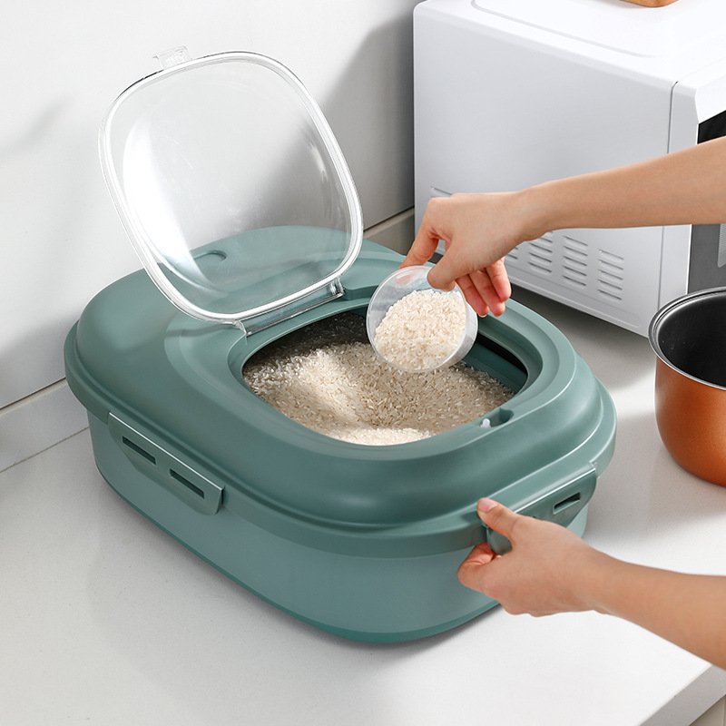 Plastic 20 To 50 Lbs Collapsible Airtight Pet Dog Food Storage Container Box With Rolling Wheel