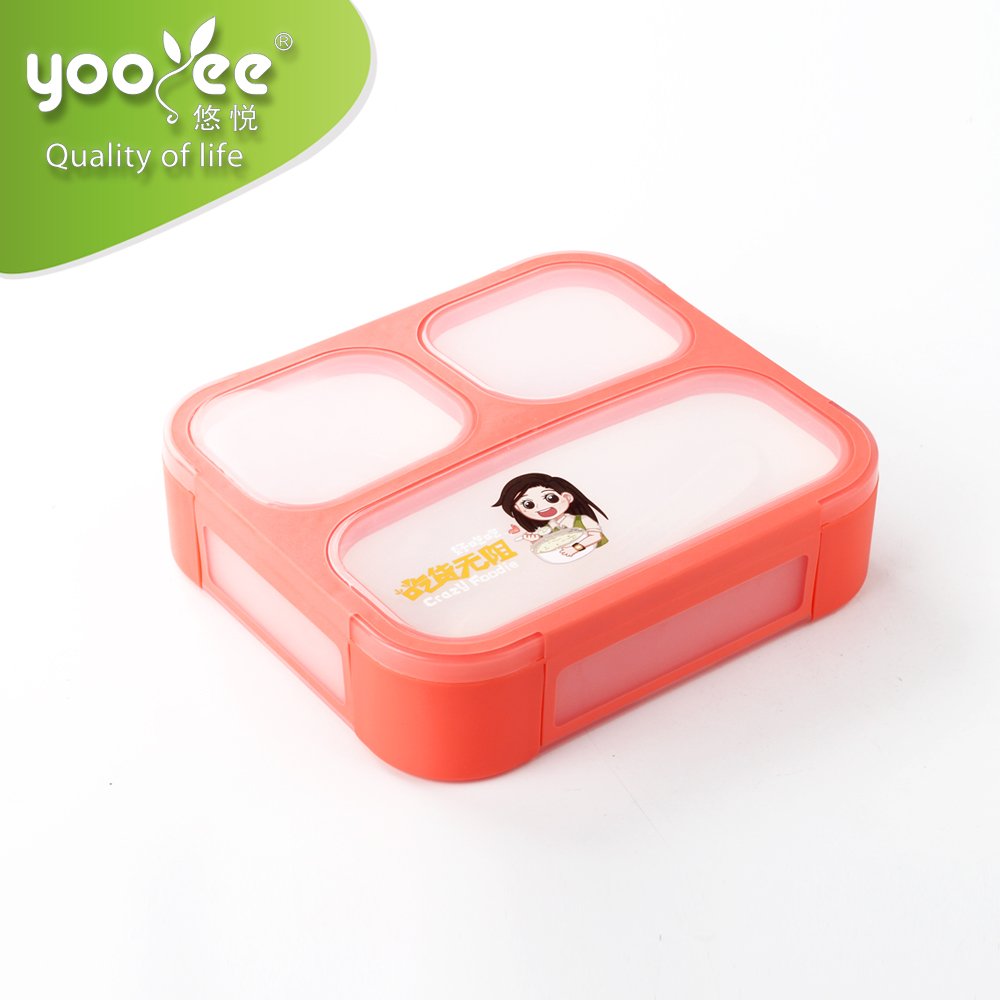 The Newest Food Grade Leakproof Plastic Food Storage Lunch Box for Kids