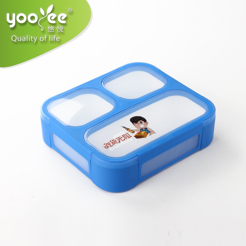 The Newest Food Grade Leakproof Plastic Food Storage Lunch Box for Kids