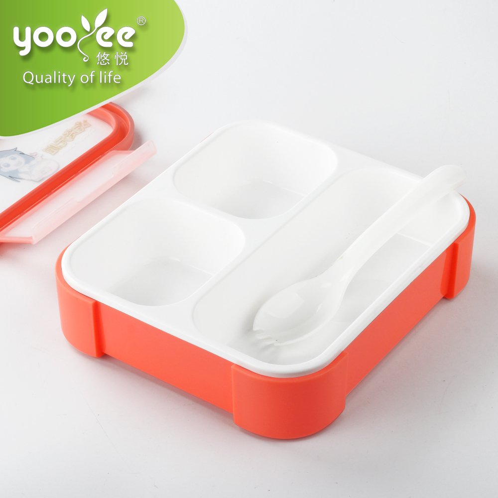 The Newest Food Grade Leakproof Plastic Food Storage Lunch Box for Kids