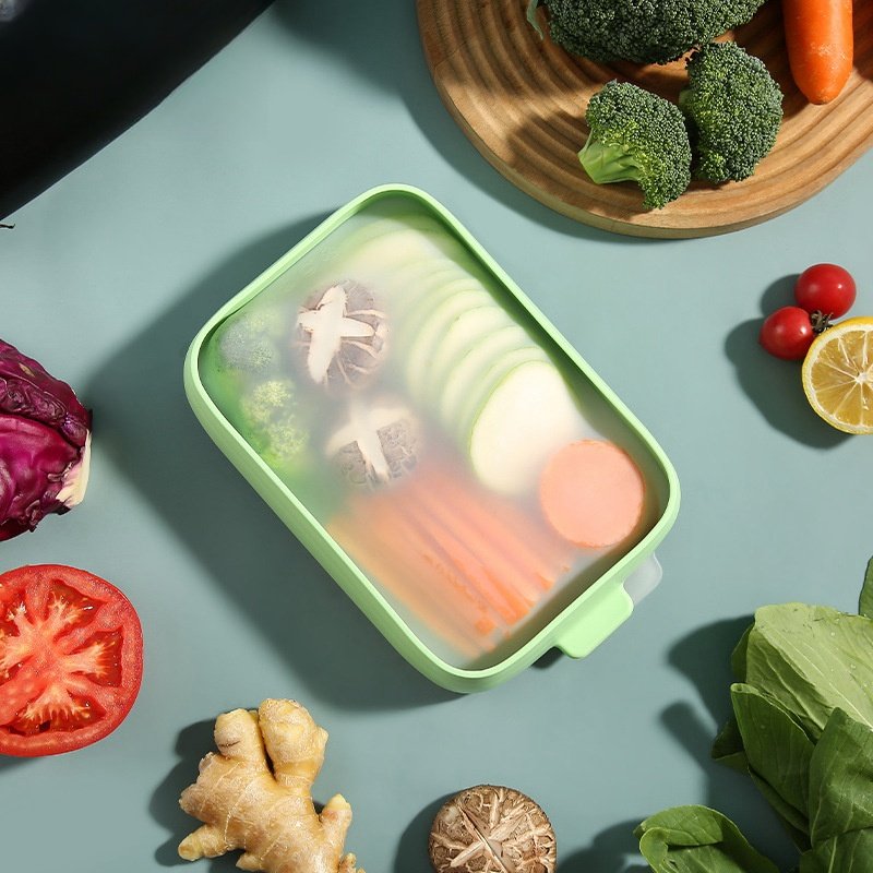 silicone Vegetable Anti-Oxidation Storage Box keeps avocados fresh Reusable Storage Containers for fridge