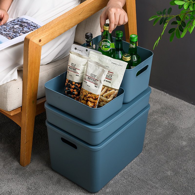 WELLHOME New Product Stackable Household Sundries Storage Container White Plastic Wardrobe Clothes Organizer Storage Box
