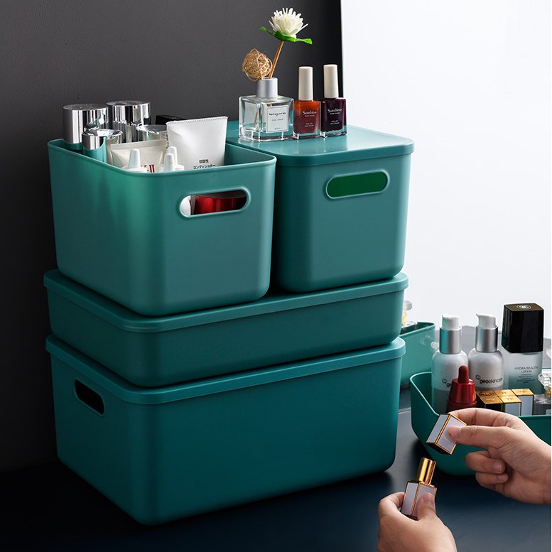 WELLHOME New Product Stackable Household Sundries Storage Container White Plastic Wardrobe Clothes Organizer Storage Box
