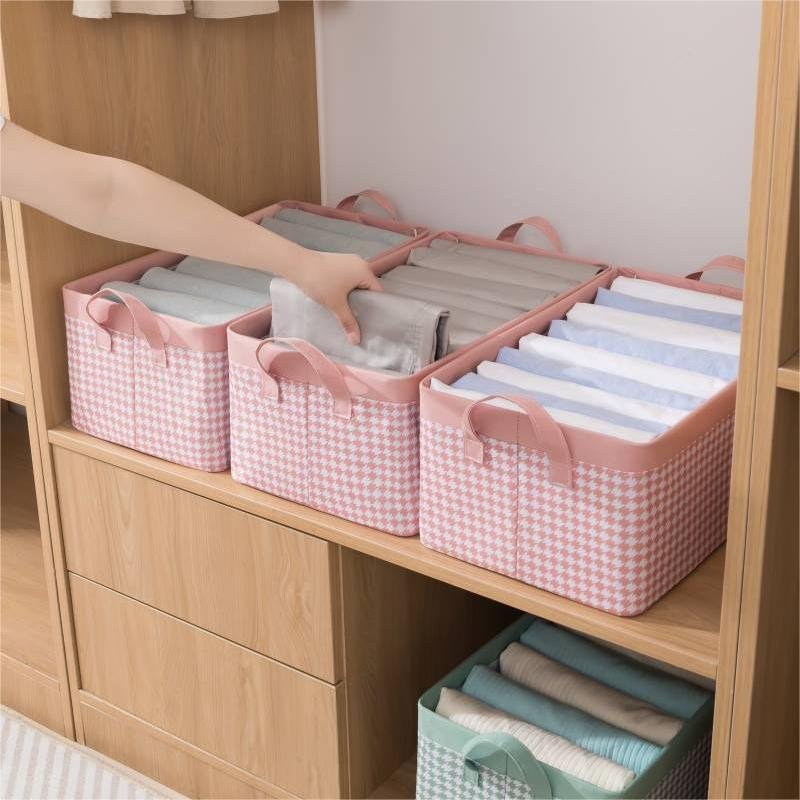 Good quality New Clothes Organizer For Closet Wardrobe Foldable Fabric Drawer Organizer for Clothing Storage Box