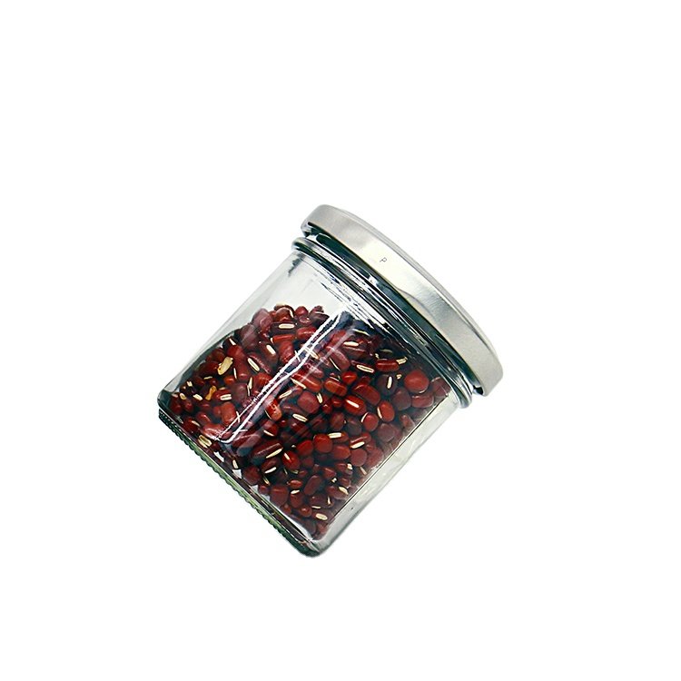 Clear Flint Jam Preserving Jar With Twist-off Lid Honey Chutney chili Sauce pudding Jelly milk shake Food Storage Bonta Jar