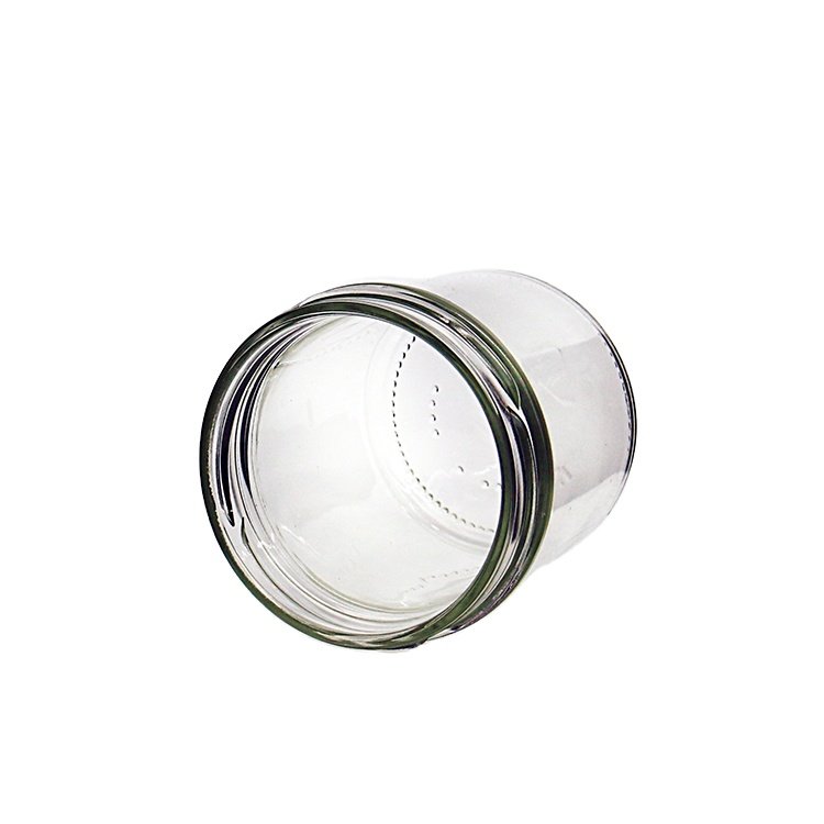 Clear Flint Jam Preserving Jar With Twist-off Lid Honey Chutney chili Sauce pudding Jelly milk shake Food Storage Bonta Jar