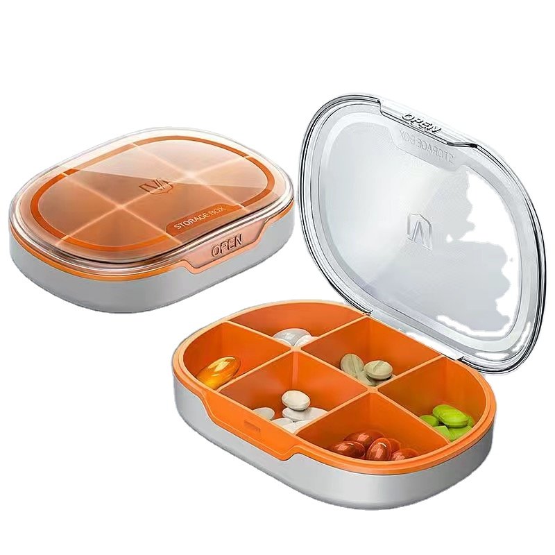 Travel Pill Case 3 4 6 Grids Travel Pill Storage Box Logo Pill Storage Box Container Organizer Cases