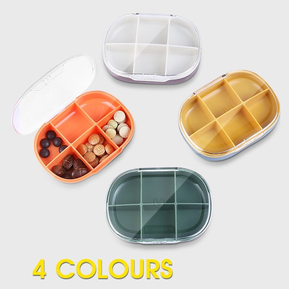 Travel Pill Case 3 4 6 Grids Travel Pill Storage Box Logo Pill Storage Box Container Organizer Cases